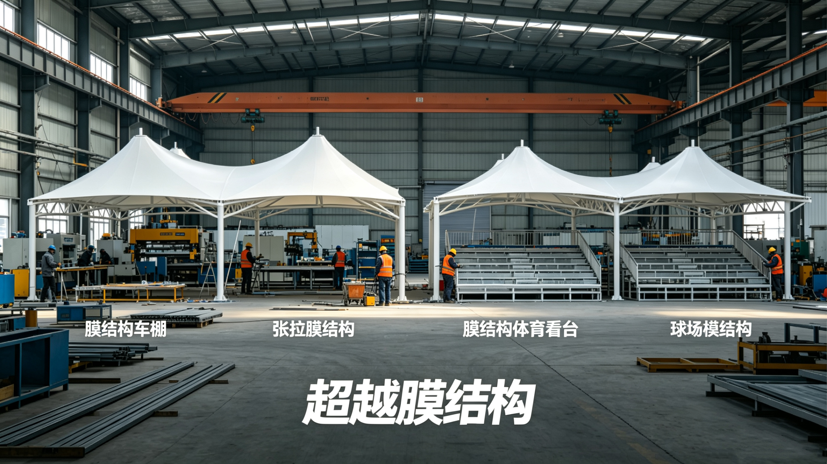 随州市膜结构工程膜结构体育看台 - 价格